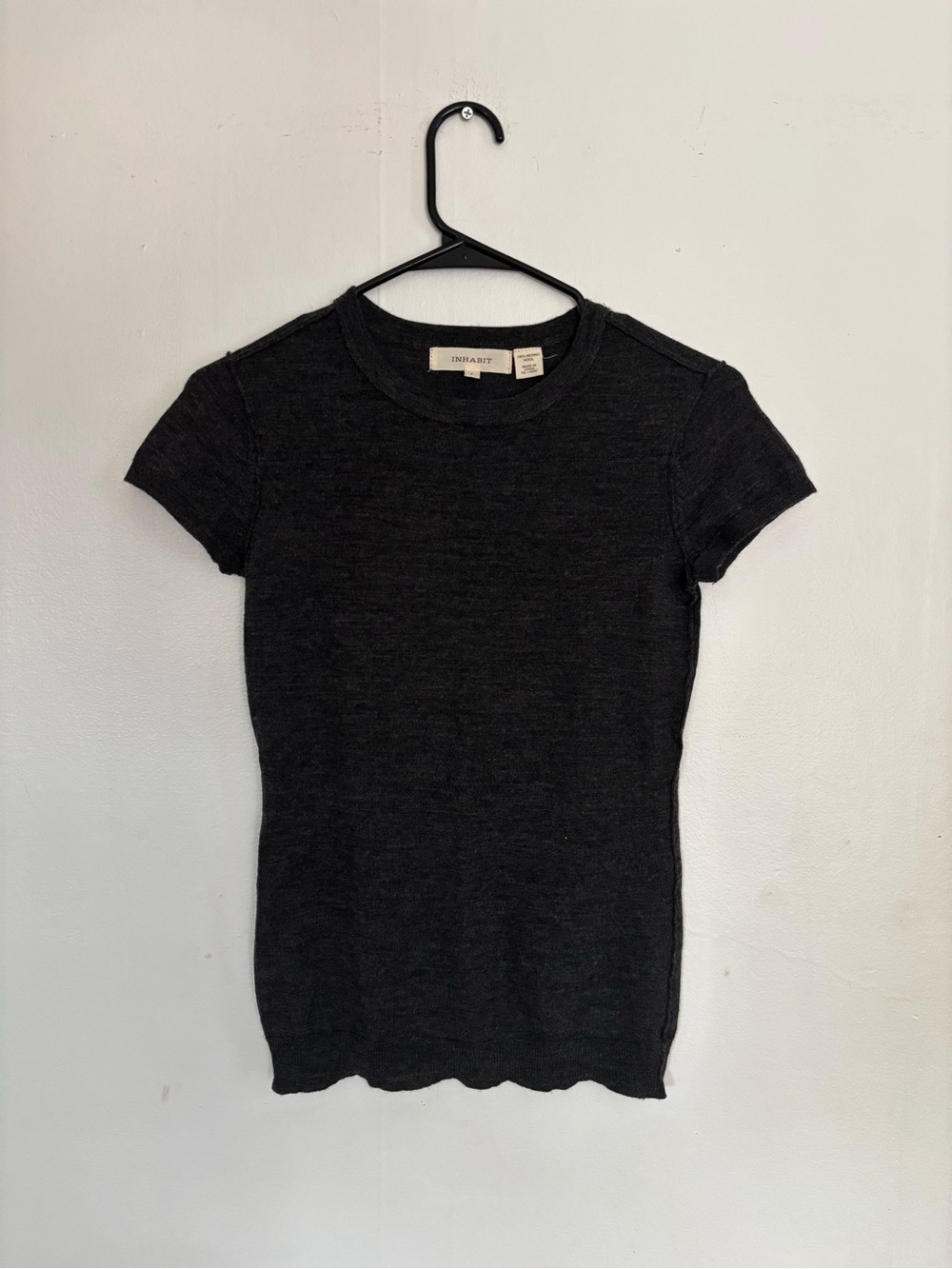 Inhabit Merino Wool Short Sleeve Knit Top